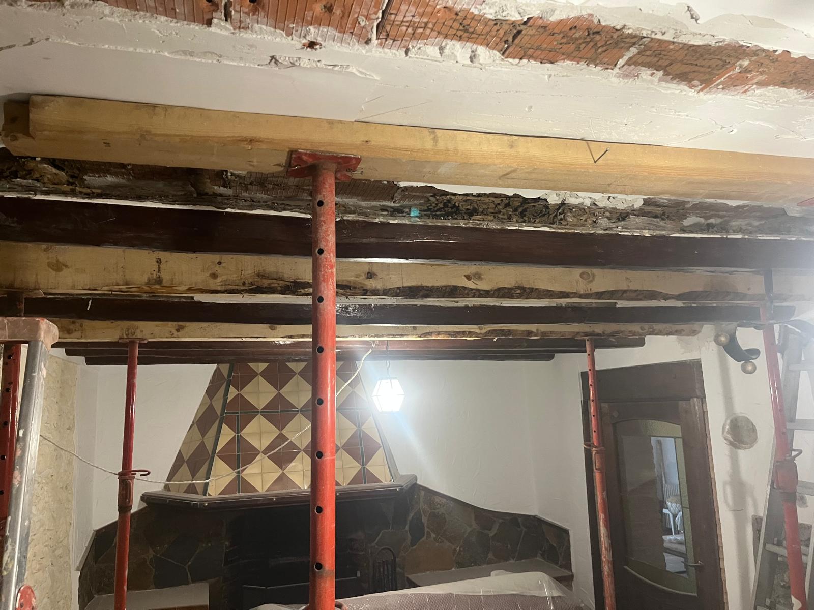 Refuerzo temporal de vigas